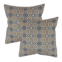 Gardenwize Pair Of Outdoor Garden Sofa Chair Furniture Scatter Cushions - Casablanca - thumbnail 1
