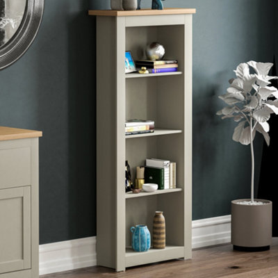 Lassic Vida Designs Arlington Grey 4 Tier Bookcase Freestanding Shelving Unit (H)1400mm (W)600mm (D)240mm - image 1