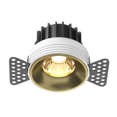 Luminosa Lighting Luminosa Round Trimless Recessed Downlight Brass 3000K 810Lm - image 1
