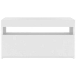 Vidaxl Tv Cabinet With Led Lights White 75X35X40 Cm - thumbnail 5