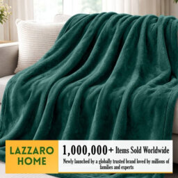 Lazzaro Single Fleece Blanket For Sofa 290 Gsm Premium Brushed Microfiber Flannel Fluffy Warm Lightweight Solid Throw - thumbnail 2