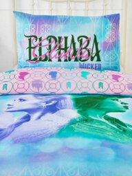 Wicked Glinda And Elphaba Single Duvet Cover And Pillowcase Set - thumbnail 5