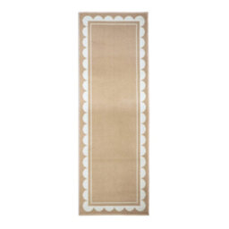 Melrose Colorama Scallop Natural Medium Indoor Area Runner Rug 067/200Cm - thumbnail 4