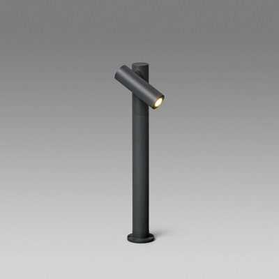 Luminosa Lighting Luminosa Spy Outdoor Led Bollard Spotlight Lamp Dark Grey 6W H430 Ip65 - image 1