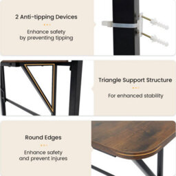 Loft Bed Single Size With Desk & Storage Shelf - thumbnail 4
