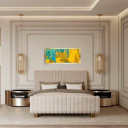 "AK Frames 30X12"" Gold Poster Frame - Modern Picture Frame For Wall Art, Prints And Photos - Durable And Stylish Display Frame" - thumbnail 5