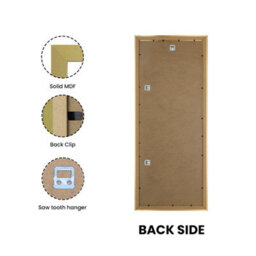 "AK Frames 30X12"" Gold Poster Frame - Modern Picture Frame For Wall Art, Prints And Photos - Durable And Stylish Display Frame" - thumbnail 2