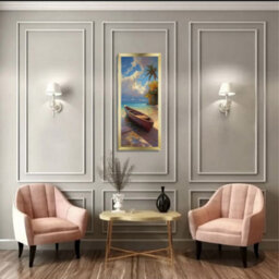 "AK Frames 30X12"" Gold Poster Frame - Modern Picture Frame For Wall Art, Prints And Photos - Durable And Stylish Display Frame" - thumbnail 4