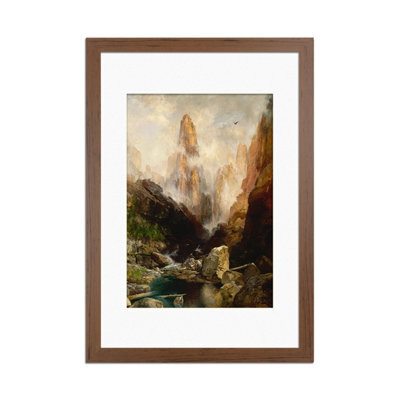 Ak Frames Walnut 90X70Cm Frame With 80X60Cm Mount And Perspex Front - image 1