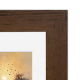 Ak Frames Walnut 90X70Cm Frame With 80X60Cm Mount And Perspex Front - thumbnail 9