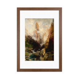 Ak Frames Walnut 90X70Cm Frame With 80X60Cm Mount And Perspex Front