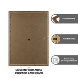 Ak Frames Walnut 90X70Cm Frame With 80X60Cm Mount And Perspex Front - thumbnail 3