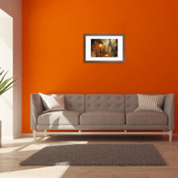 Ak Frames Walnut 90X70Cm Frame With 80X60Cm Mount And Perspex Front - thumbnail 7