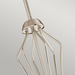 Luminosa Lighting Luminosa Kichler Kayva Integrated Led Multi Arm Pendant Ceiling Light Polished Nickel, 3000K, Ip44 - thumbnail 4