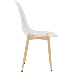 Walplus Set Of 6 Modern Transparent Dining Chairs Made Of Pet - thumbnail 5