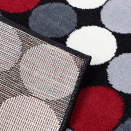 Bravich Hard Wearing Hessian Backed Stair Runner Kitchen Mat - Texas Red & Grey Spots - 60X120Cm (2'x4') - thumbnail 8