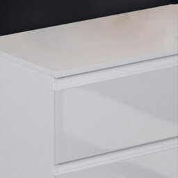 Fwstyle Carlton White Gloss 8 Drawer Chest Of Drawers (H) 99Cm (W) 110Cm (D) 40Cm - thumbnail 3