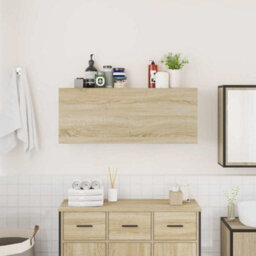 Walplus Bathroom Wall Cabinet Sonoma Oak 100X25X40 Cm Engineered Wood - thumbnail 3