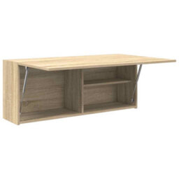 Walplus Bathroom Wall Cabinet Sonoma Oak 100X25X40 Cm Engineered Wood - thumbnail 5
