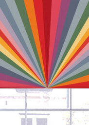 Lister Cartwright Rainbow Sun Burst Roller Blind Blackout Easy Fit Child Safety Included(180 Cm Width X 140 Cm Drop) - thumbnail 3