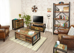 Baumhaus Urban Chic 4 Door 4 Drawers Large Coffee Table - thumbnail 5