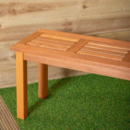 Samuel Alexander Coniston 2 Seater Outdoor Wooden Garden Bench Stool - thumbnail 4