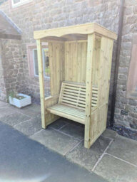 Churnet Valley Garden Furniture Ltd Churnet Valley Four Seasons 2 Seat Arbour - thumbnail 4