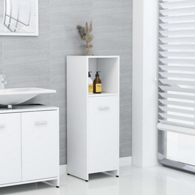 Berkfield Bathroom Cabinet White 30X30X95 Cm Engineered Wood - image 1