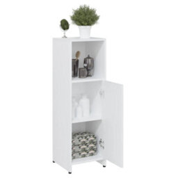 Berkfield Bathroom Cabinet White 30X30X95 Cm Engineered Wood - thumbnail 4