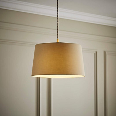 Valuelights Aspen Medium Natural Tapered Ceiling Lamp Shade (D)35Cm - image 1