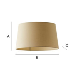 Valuelights Aspen Medium Natural Tapered Ceiling Lamp Shade (D)35Cm - thumbnail 8