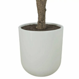 Xample Artificial 8Ft Olive Tree In Cream Planter Premium Lifelike Faux Indoor Plant With Hand-Painted Trunk,easy Assembly,no Maintenance - thumbnail 6