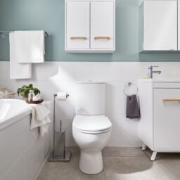GoodHome Ladoga White Double Bathroom Wall Cabinet (H)60Cm (W)60Cm - thumbnail 9