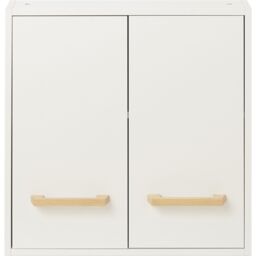 GoodHome Ladoga White Double Bathroom Wall Cabinet (H)60Cm (W)60Cm - thumbnail 2