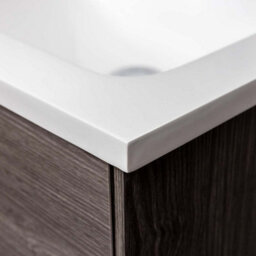 Plum&clay Borneo Dark Wood Wall Hung Vanity Unit & Basin Set (W)500mm (H)470mm - thumbnail 5