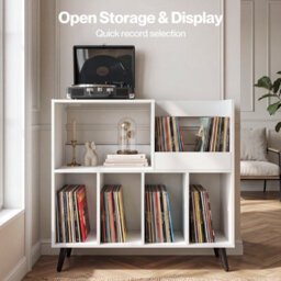 Levede Record Player Stand 300+ Album Storage Turntable Cabinet - thumbnail 8