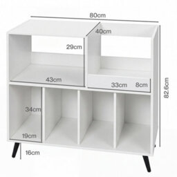 Levede Record Player Stand 300+ Album Storage Turntable Cabinet - thumbnail 4