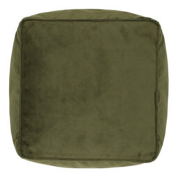 icon Amara Velvet Bean Bag Pouffe Olive Green - thumbnail 4
