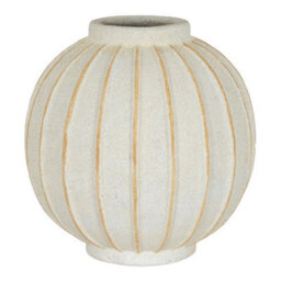 Hill Interiors Grove Globe Vase - Ceramic - L25 X W25 X H25 Cm - White - thumbnail 1