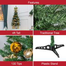The Christmas Workshop 4Ft Traditional Green Artificial Christmas Tree With Stand - 73890 - thumbnail 3