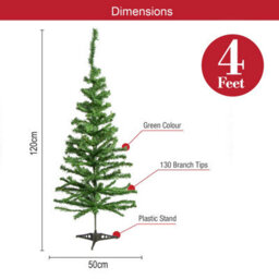 The Christmas Workshop 4Ft Traditional Green Artificial Christmas Tree With Stand - 73890 - thumbnail 2