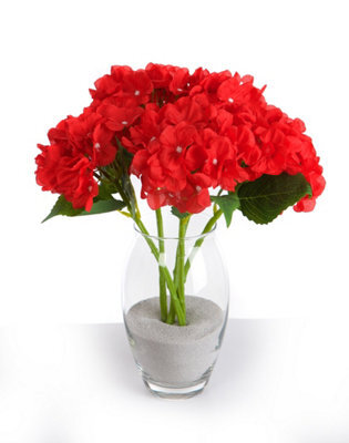 5 Best Artificial Red Single 35Cm Hydrangea Flower Stems - image 1