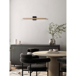 Luminosa Lighting Luminosa Lios Integrated Led Wall Lamp Champagne Gold, Matt Black Led 8W 268Lm Ip54 3000K - thumbnail 2