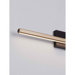 Luminosa Lighting Luminosa Lios Integrated Led Wall Lamp Champagne Gold, Matt Black Led 8W 268Lm Ip54 3000K - thumbnail 5