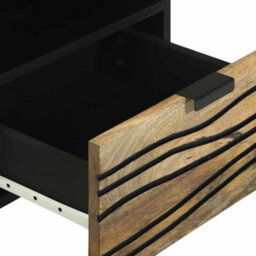 Berkfield Bedside Cabinets, Set Of 2, 40 X 33 X 46 Cm, Made From Solid Mango Wood - thumbnail 8