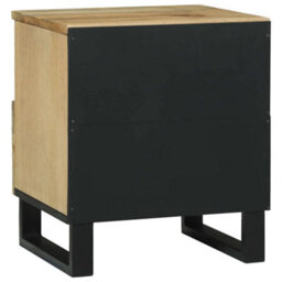 Berkfield Bedside Cabinets, Set Of 2, 40 X 33 X 46 Cm, Made From Solid Mango Wood - thumbnail 6