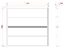 Arbor Garden Solutions Wooden Shed Bases 8X6 (W-236Cm X D-182Cm), Made Of 38mm X 140mm - thumbnail 2
