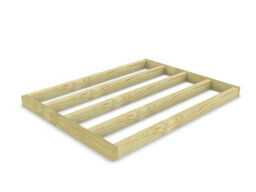 Arbor Garden Solutions Wooden Shed Bases 8X6 (W-236Cm X D-182Cm), Made Of 38mm X 140mm - thumbnail 1