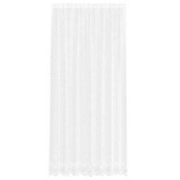 Berkfield Modern Curtains With Curtains Floral White Polyester - thumbnail 1