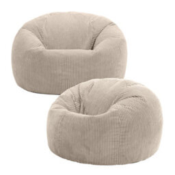 icon Kingston Classic Beanbag Corduroy Natural Beige Set Of 2 - thumbnail 1